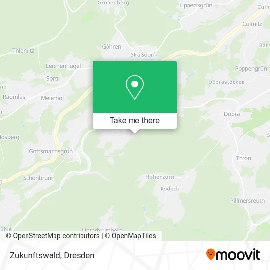 Карта Zukunftswald