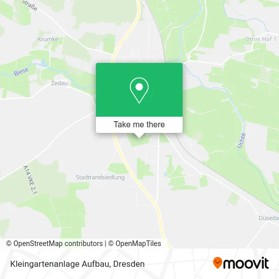 Карта Kleingartenanlage Aufbau