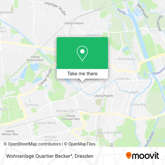 Карта Wohnanlage Quartier Becker³