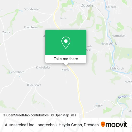 Карта Autoservice Und Landtechnik Heyda Gmbh