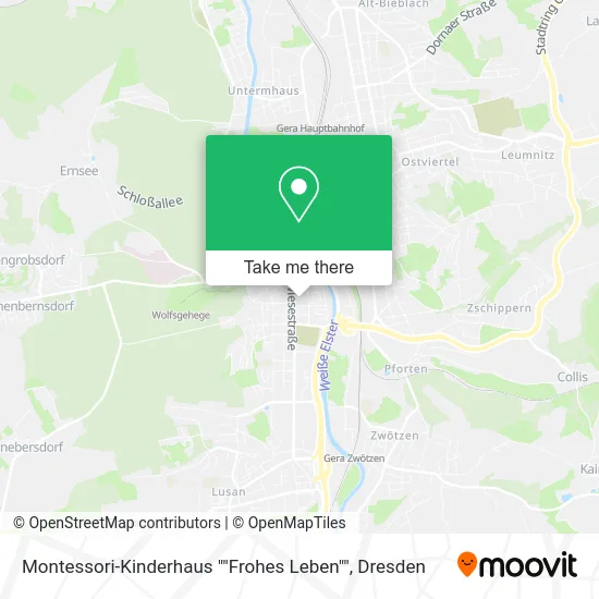 Montessori-Kinderhaus ""Frohes Leben"" map