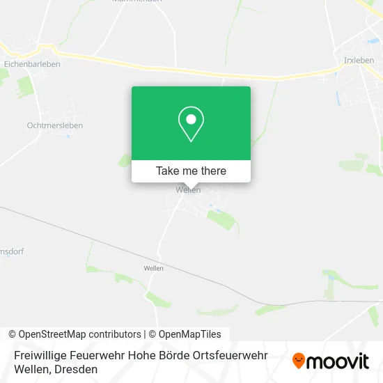 Карта Freiwillige Feuerwehr Hohe Börde Ortsfeuerwehr Wellen
