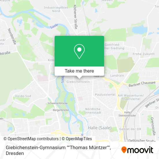 Карта Giebichenstein-Gymnasium ""Thomas Müntzer""