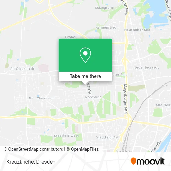 Карта Kreuzkirche