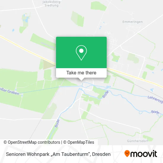 Карта Senioren Wohnpark „Am Taubenturm“