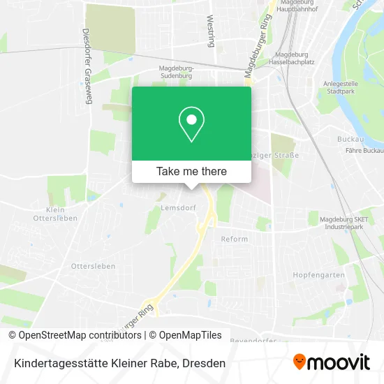 Карта Kindertagesstätte Kleiner Rabe