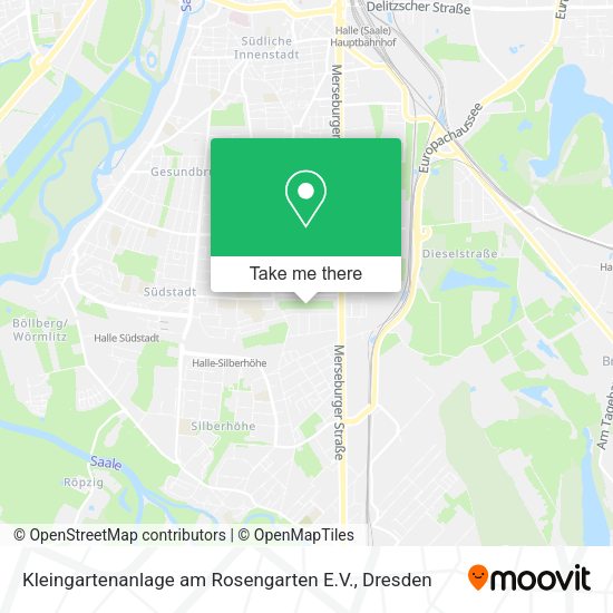 Карта Kleingartenanlage am Rosengarten E.V.