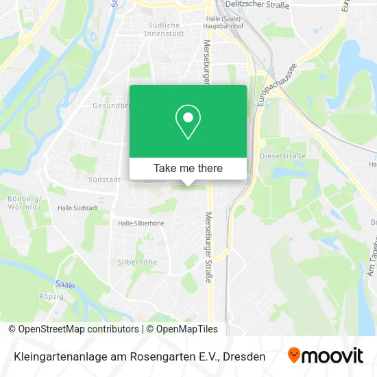 Карта Kleingartenanlage am Rosengarten E.V.