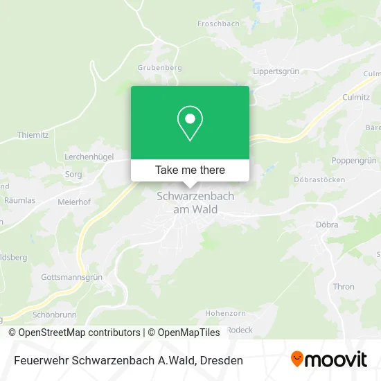 Карта Feuerwehr Schwarzenbach A.Wald