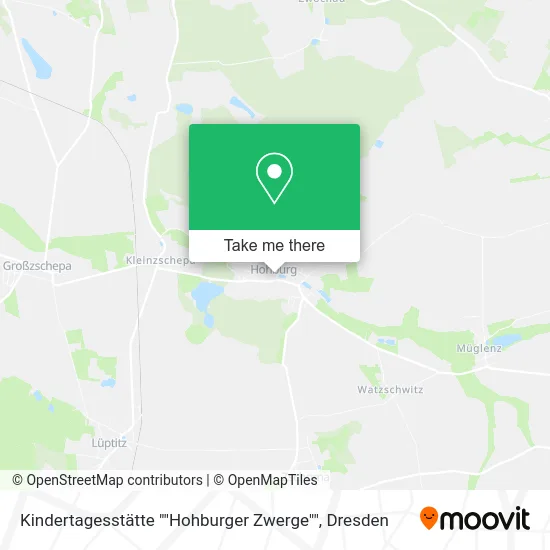Карта Kindertagesstätte ""Hohburger Zwerge""