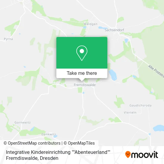 Карта Integrative Kindereinrichtung ""Abenteuerland"" Fremdiswalde