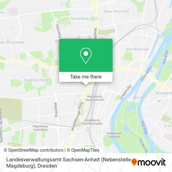 Карта Landesverwaltungsamt Sachsen-Anhalt (Nebenstelle Magdeburg)