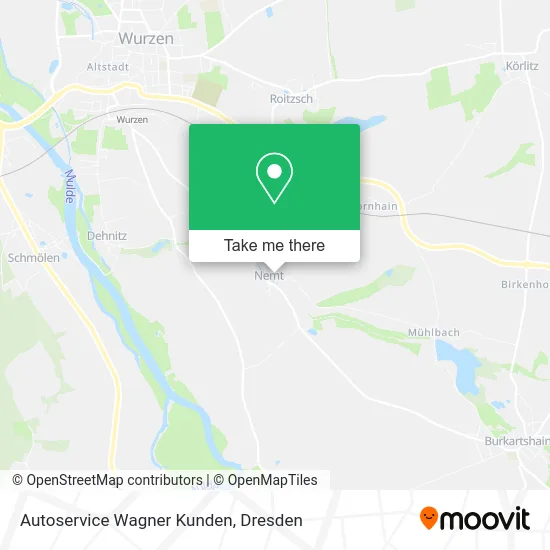 Карта Autoservice Wagner Kunden