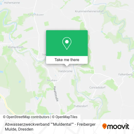 Карта Abwasserzweckverband ""Muldental"" - Freiberger Mulde