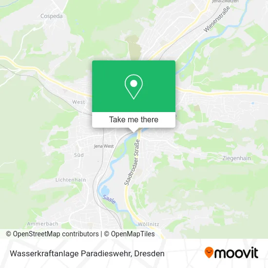 Карта Wasserkraftanlage Paradieswehr