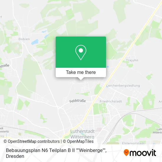 Карта Bebauungsplan N6 Teilplan B II ""Weinberge""