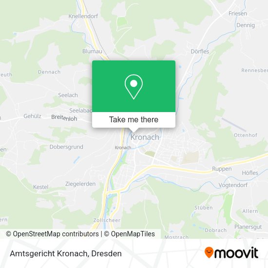 Карта Amtsgericht Kronach