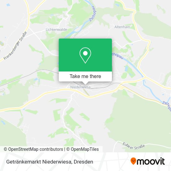 Карта Getränkemarkt Niederwiesa