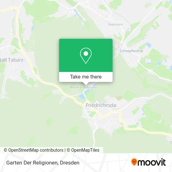 Карта Garten Der Religionen