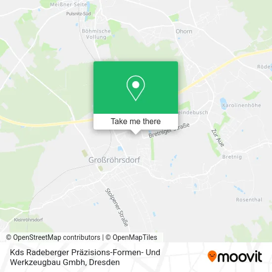 Карта Kds Radeberger Präzisions-Formen- Und Werkzeugbau Gmbh