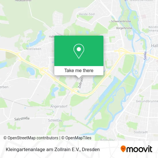 Карта Kleingartenanlage am Zollrain E.V.