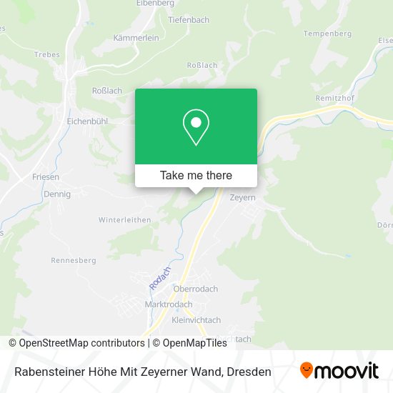 Карта Rabensteiner Höhe Mit Zeyerner Wand