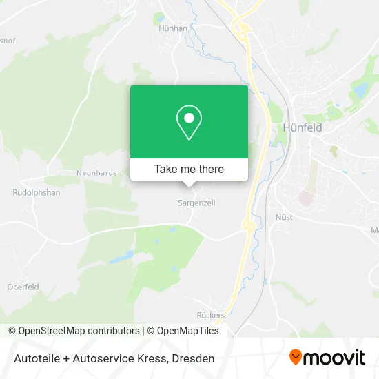 Карта Autoteile + Autoservice Kress