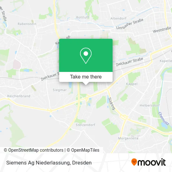 Карта Siemens Ag Niederlassung