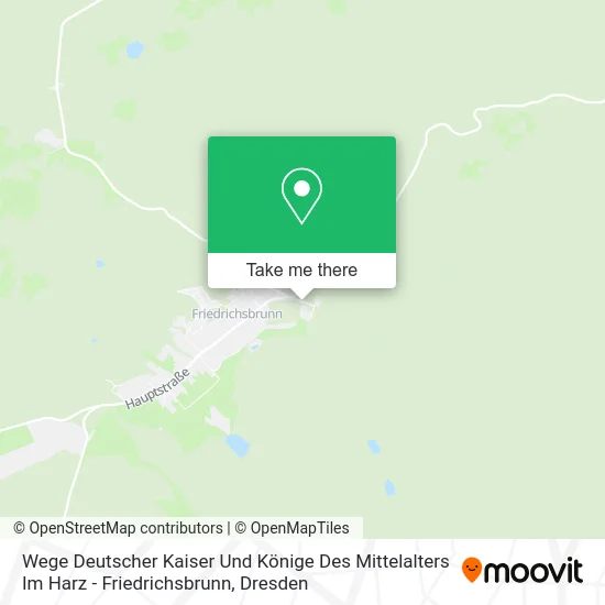 Карта Wege Deutscher Kaiser Und Könige Des Mittelalters Im Harz - Friedrichsbrunn