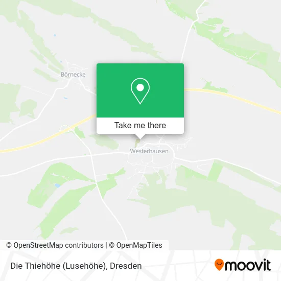 Карта Die Thiehöhe (Lusehöhe)