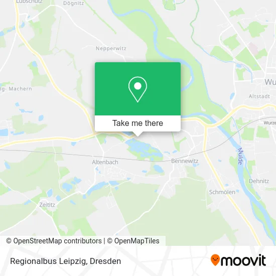 Карта Regionalbus Leipzig