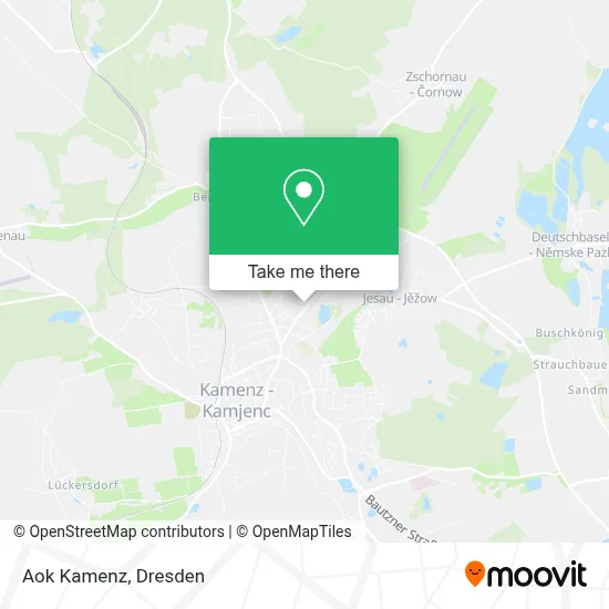 Aok Kamenz map