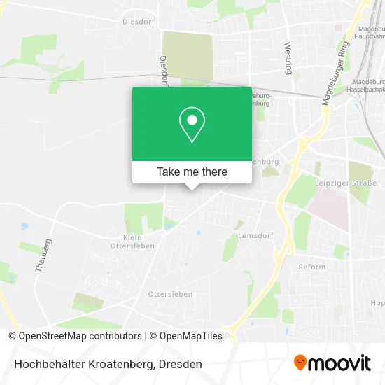 Карта Hochbehälter Kroatenberg