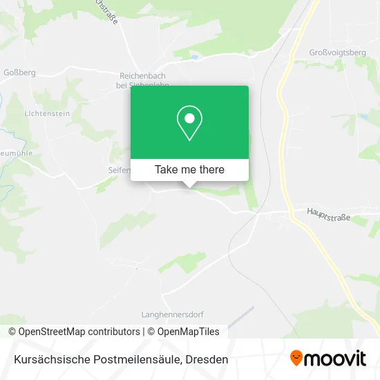 Карта Kursächsische Postmeilensäule