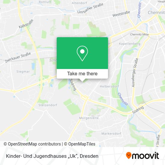 Карта Kinder- Und Jugendhauses „Uk“
