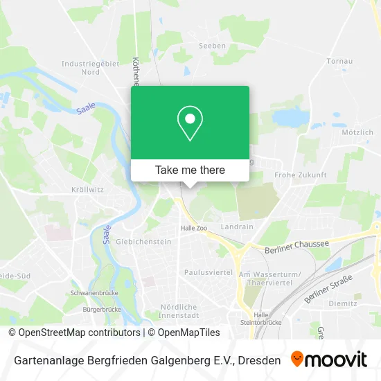 Карта Gartenanlage Bergfrieden Galgenberg E.V.