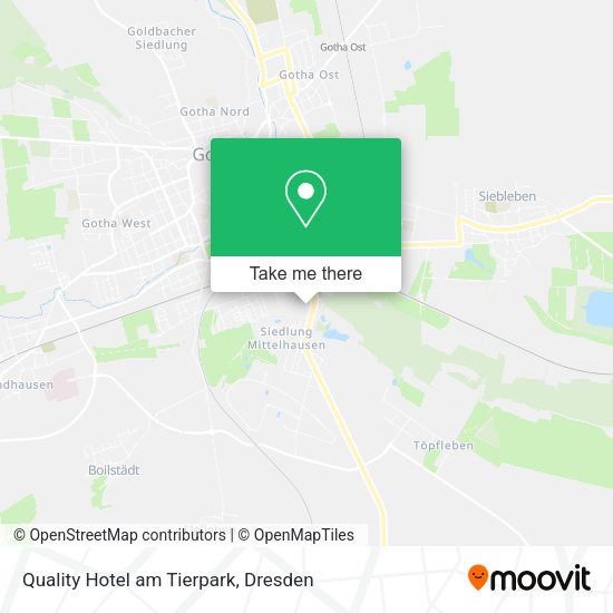 Карта Quality Hotel am Tierpark