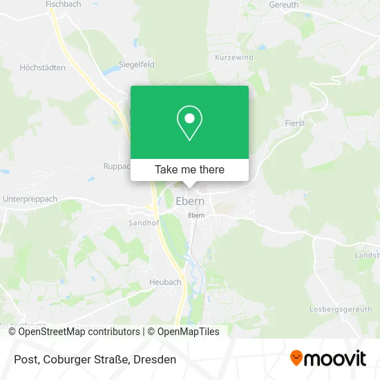 Карта Post, Coburger Straße
