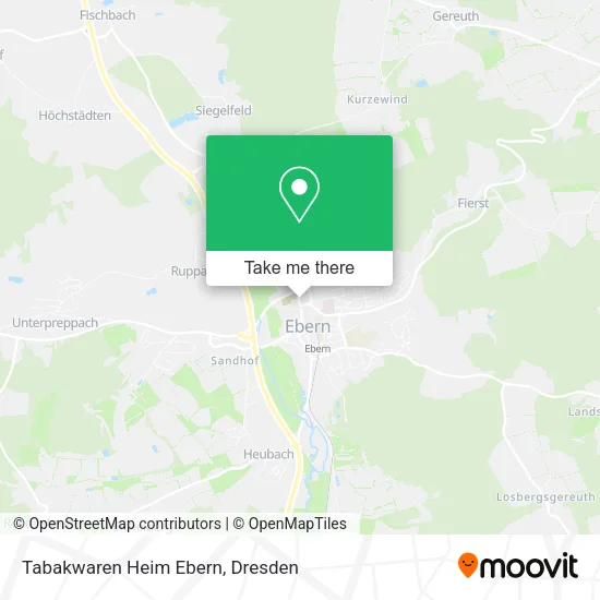 Карта Tabakwaren Heim Ebern