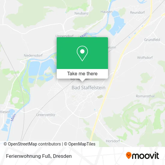 Карта Ferienwohnung Fuß