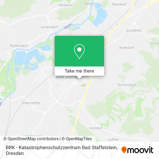 Карта BRK - Katastrophenschutzzentrum Bad Staffelstein