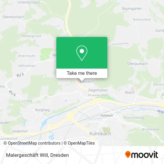 Карта Malergeschäft Will