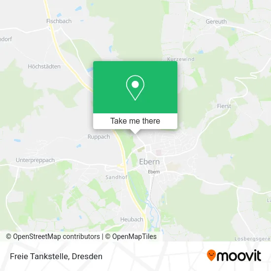 Карта Freie Tankstelle