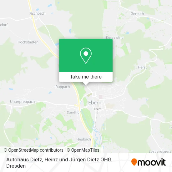 Карта Autohaus Dietz, Heinz und Jürgen Dietz OHG