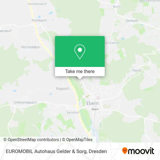 Карта EUROMOBIL Autohaus Gelder & Sorg