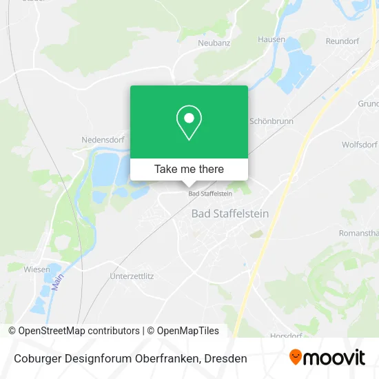 Карта Coburger Designforum Oberfranken