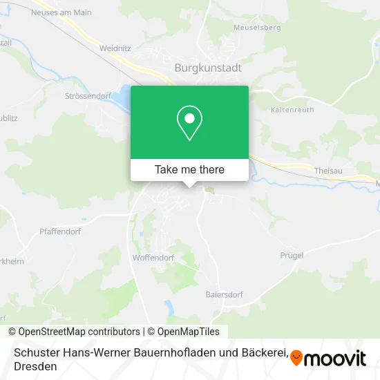 Карта Schuster Hans-Werner Bauernhofladen und Bäckerei
