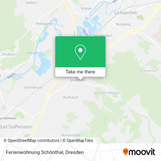 Карта Ferienwohnung Schönthal