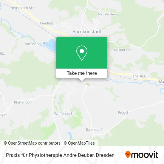 Карта Praxis für Physiotherapie Andre Deuber