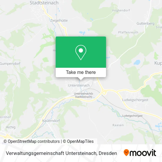 Карта Verwaltungsgemeinschaft Untersteinach